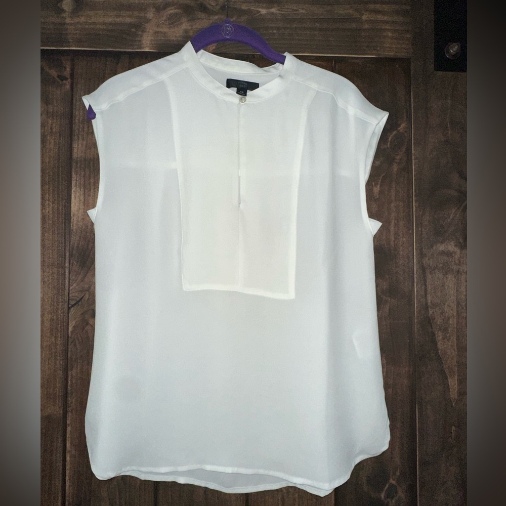 J Crew Drapey cap- sleeve top XS
